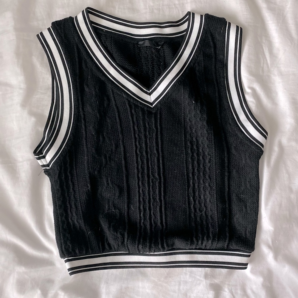 Trim knit tank top from SHEIN